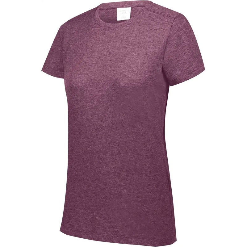 Augusta 3067 Ladies Tri-Blend T-Shirt – Maroon Heather