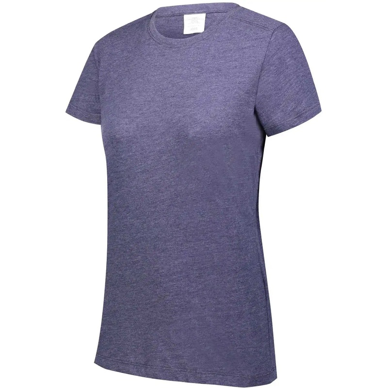 Augusta 3067 Ladies Tri-Blend T-Shirt – Navy Heather