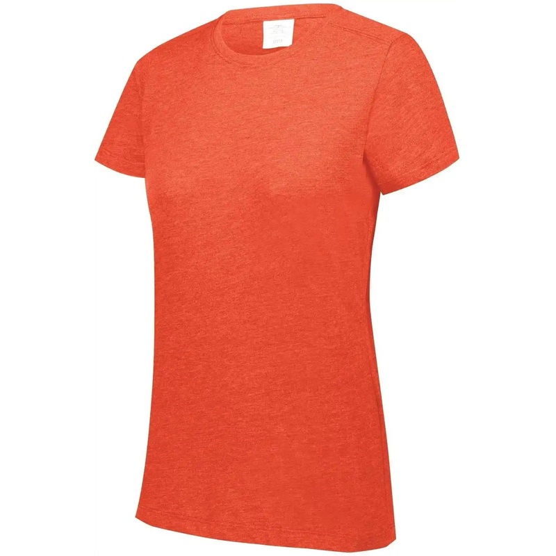 Augusta 3067 Ladies Tri-Blend T-Shirt – Orange Heather