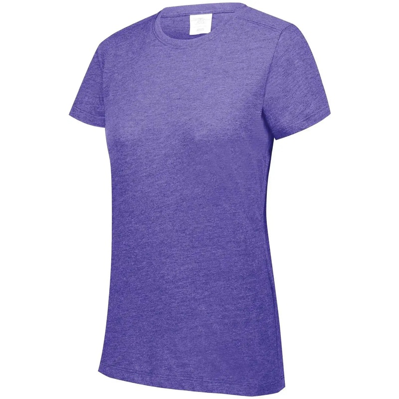 Augusta 3067 Ladies Tri-Blend T-Shirt – Purple Heather