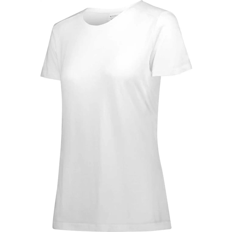 Augusta 3067 Ladies Tri-Blend T-Shirt – White