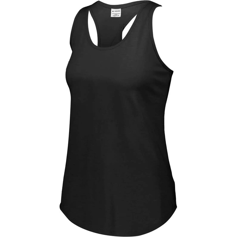 Augusta 3078 Ladies Lux Tri-Blend Tank – Black Heather
