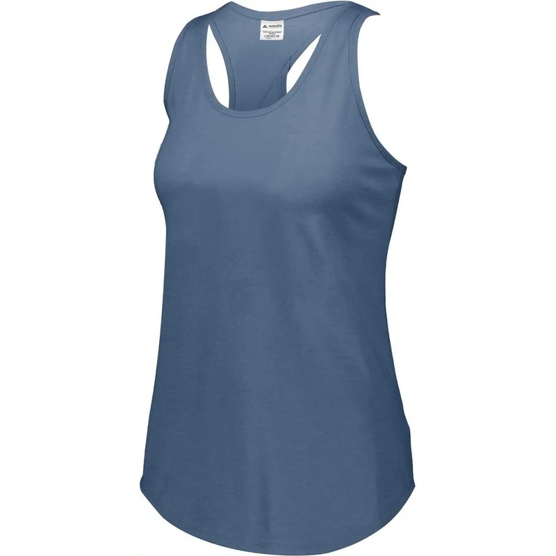 Augusta 3078 Ladies Lux Tri-Blend Tank – Storm Heather