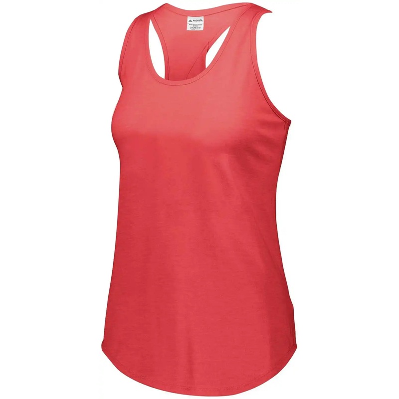 Augusta 3079 Girls Lux Tri-Blend Tank – Red Heather