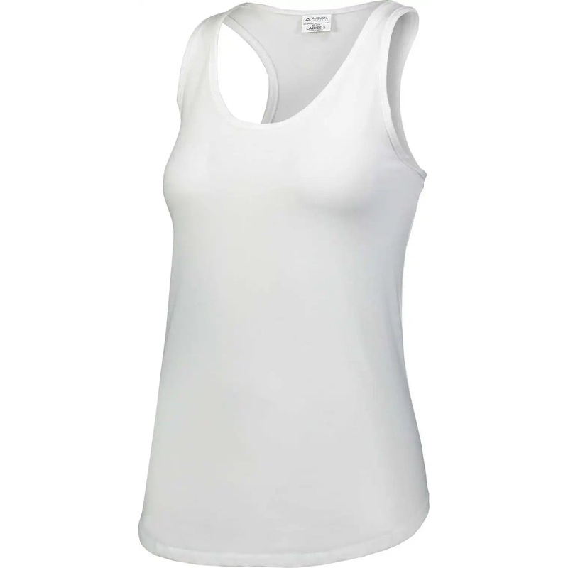 Augusta 3079 Girls Lux Tri-Blend Tank – White