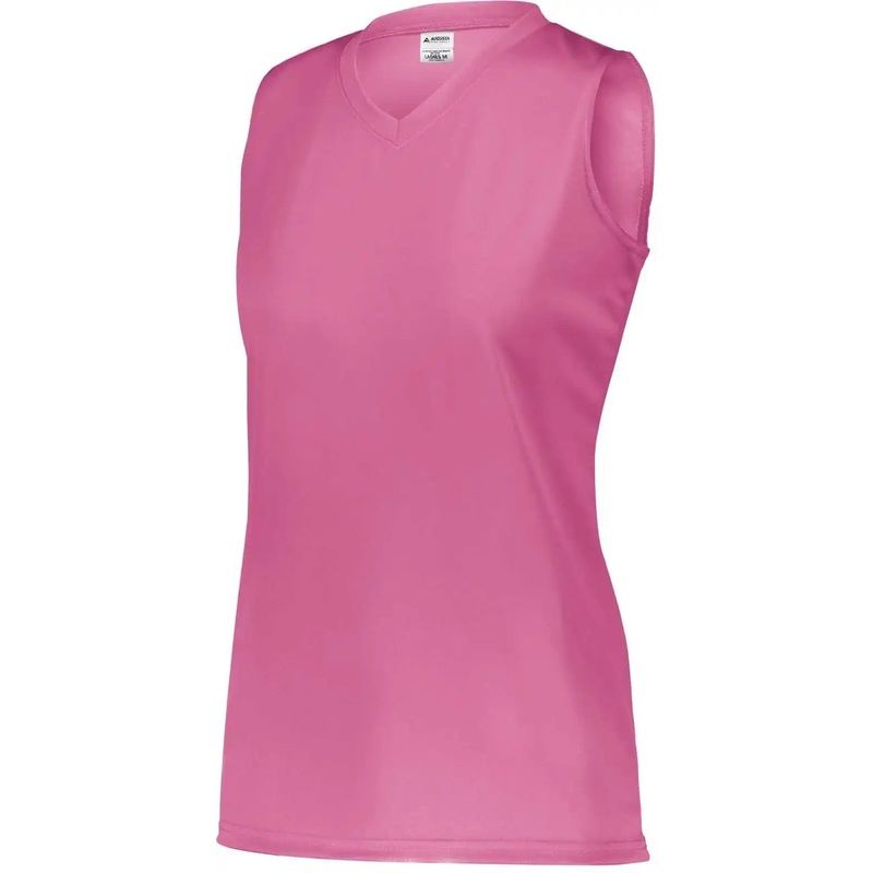 Augusta 4794 Ladies Attain Wicking Sleeveless Jersey – Electric Pink