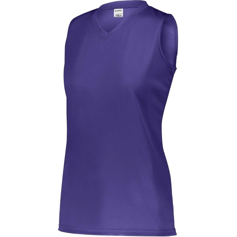 Augusta 4794 Ladies Attain Wicking Sleeveless Jersey – Purple (Hlw)