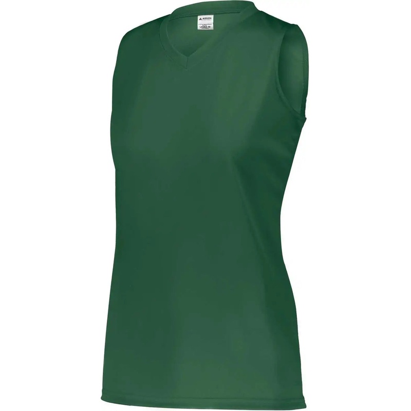 Augusta 4795 Girls Attain Wicking Sleeveless Jersey – Dark Green
