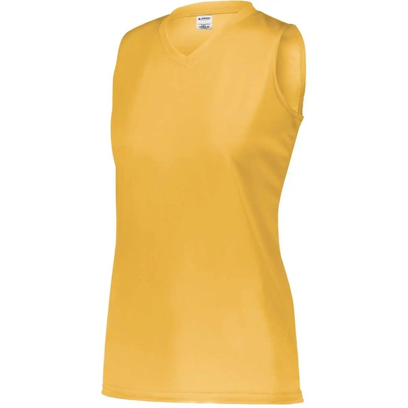 Augusta 4795 Girls Attain Wicking Sleeveless Jersey – Gold