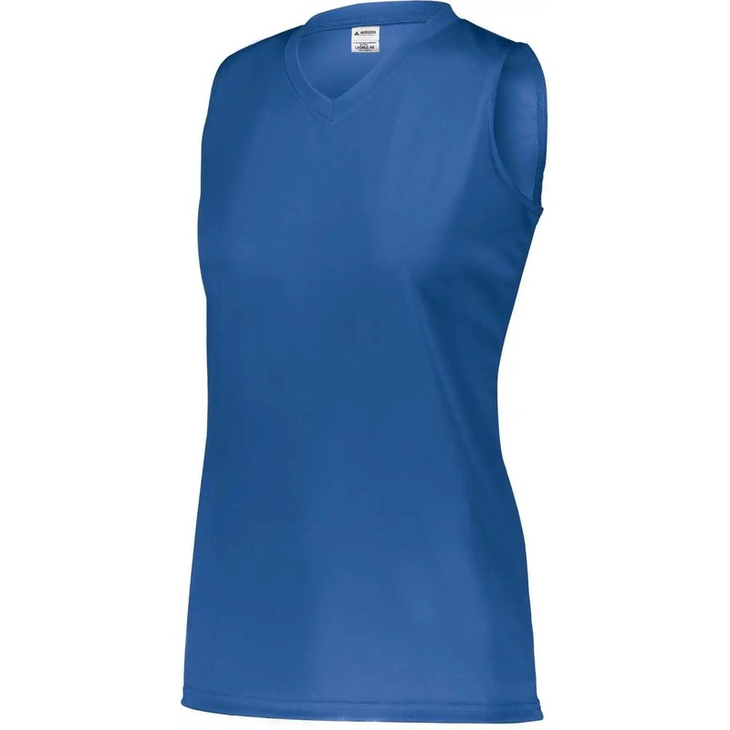 Augusta 4795 Girls Attain Wicking Sleeveless Jersey – Royal