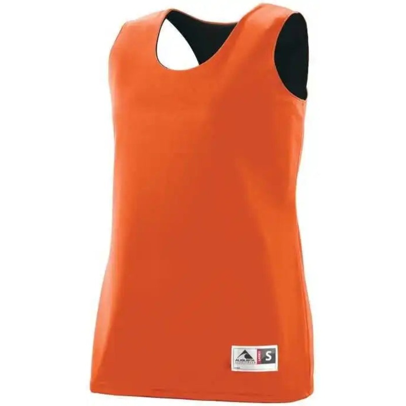 Augusta 148 Reversible Wicking Tank – Orange Black