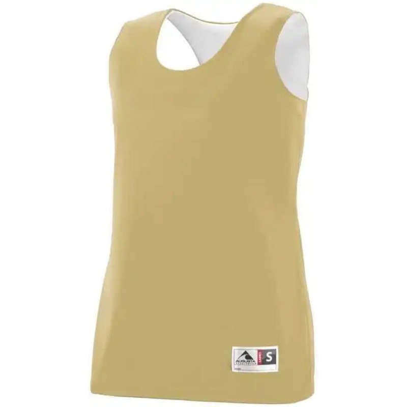 Augusta 148 Reversible Wicking Tank – Vegas Gold White