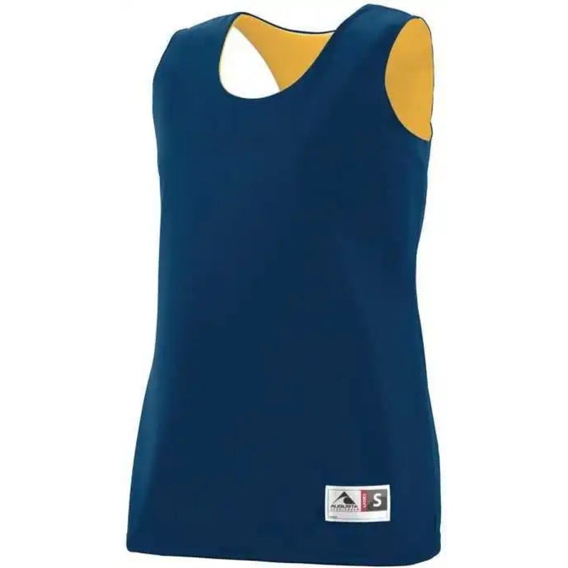 Augusta 149 Reversible Wicking Tank – Youth – Navy Gold