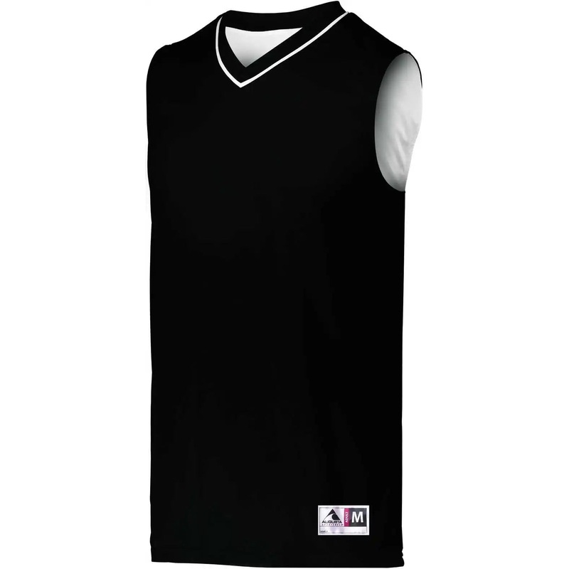 Augusta 152 Reversible Two-Color Jersey – Black White