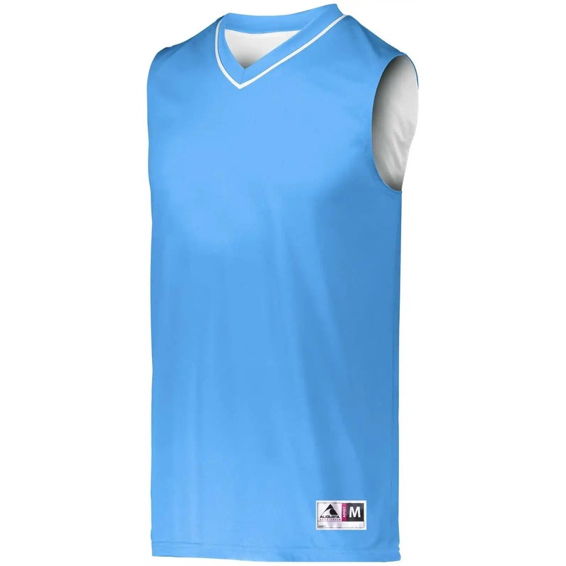 Augusta 152 Reversible Two-Color Jersey – Columbia Blue White