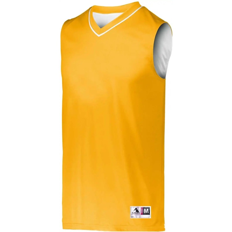 Augusta 152 Reversible Two-Color Jersey – Gold White