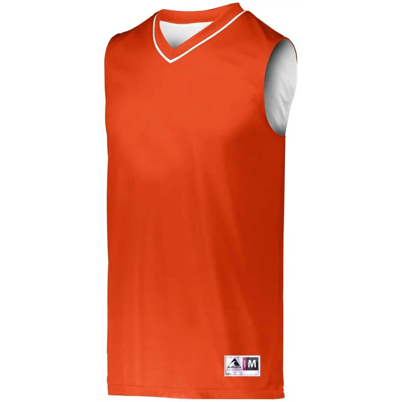 Augusta 152 Reversible Two-Color Jersey – Orange White