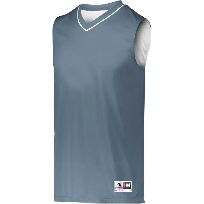 Augusta 153 Youth Reversible Two-Color Jersey – Graphite White