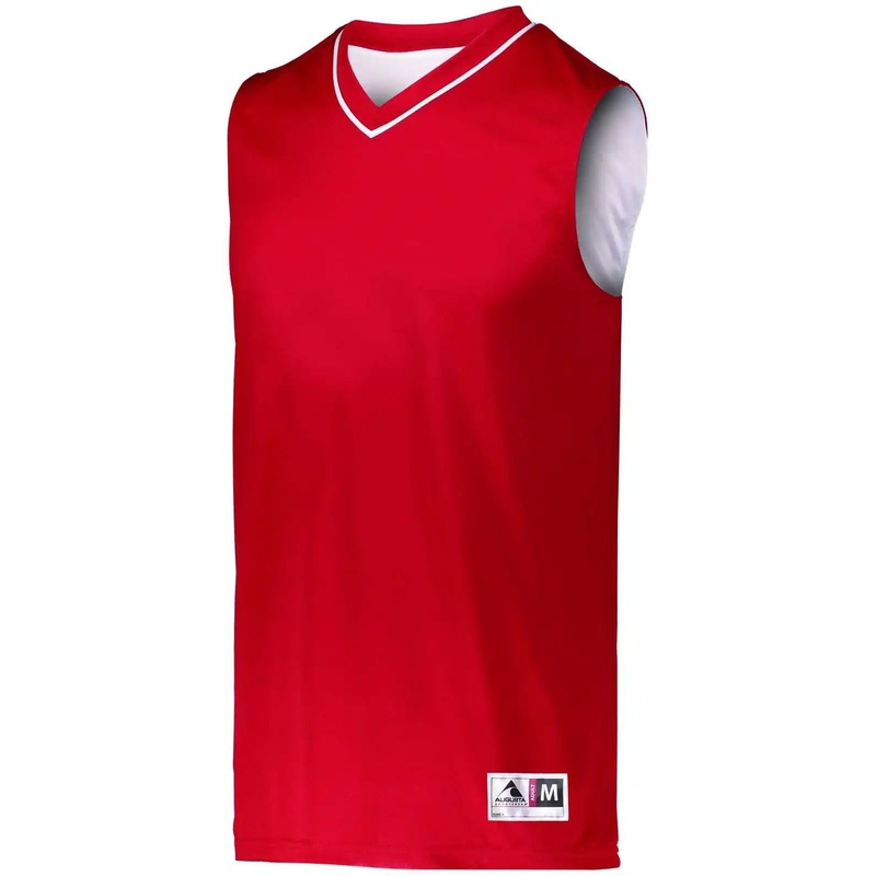 Augusta 153 Youth Reversible Two-Color Jersey – Red White