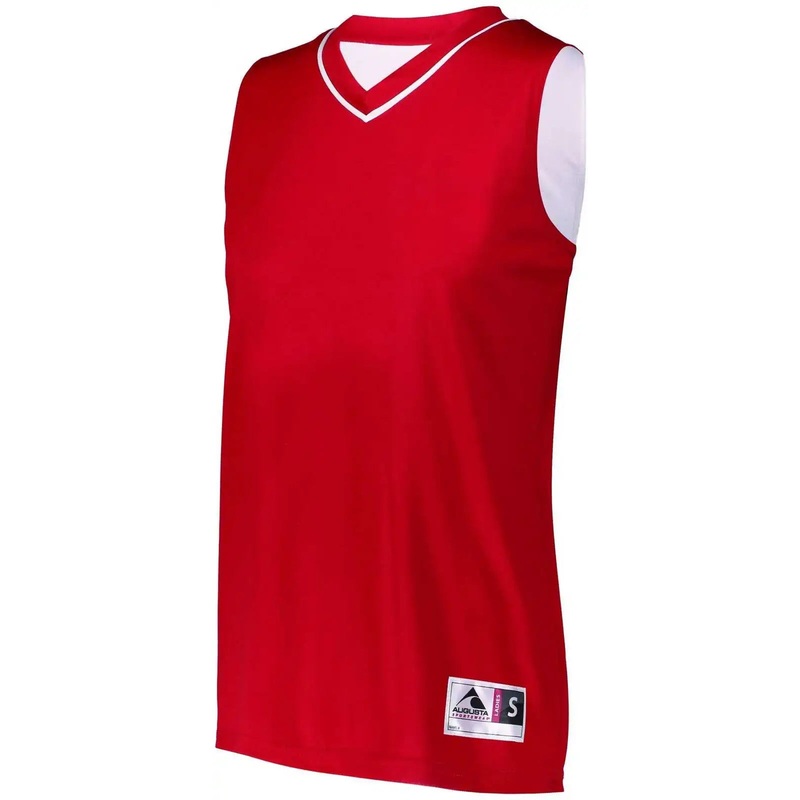 Augusta 154 Ladies Reversible Two-Color Jersey – Red White