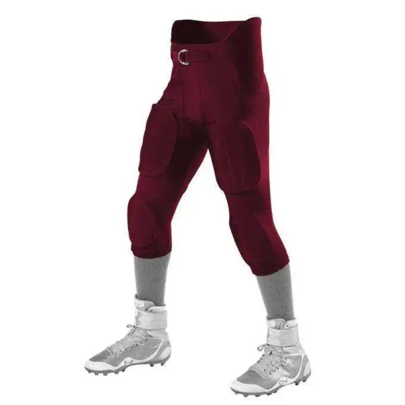 Alleson Athletic 6857P Adult Icon Integrated Football Pants – Light Maroon