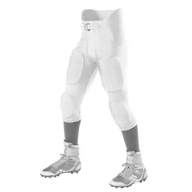 Alleson Athletic 6857PY Youth Icon Integrated Football Pants – White