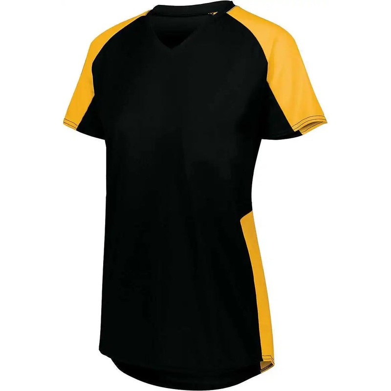 Augusta 1522 Ladies Cutter Jersey – Black Gold