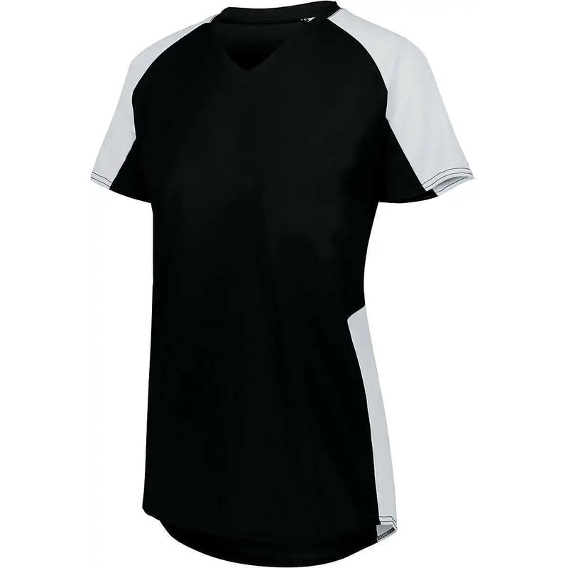 Augusta 1522 Ladies Cutter Jersey – Black White