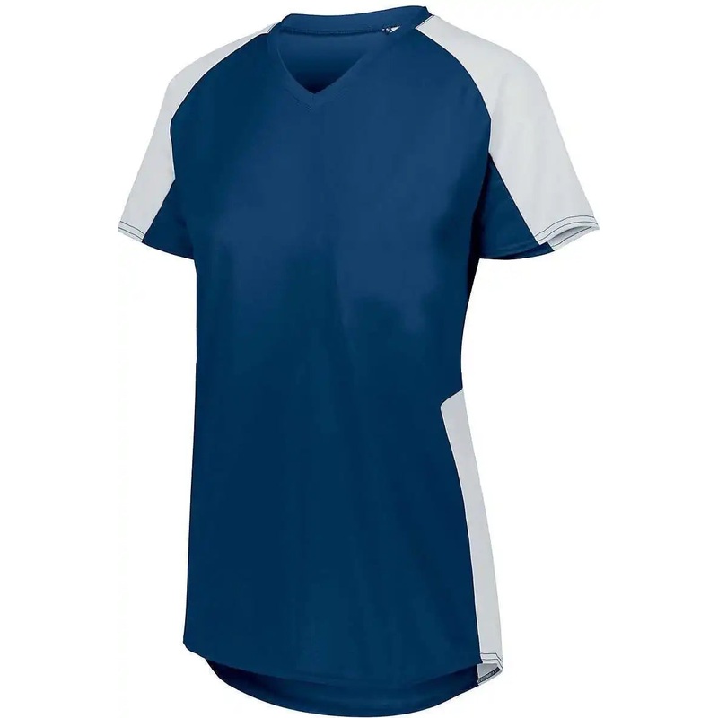 Augusta 1522 Ladies Cutter Jersey – Navy White