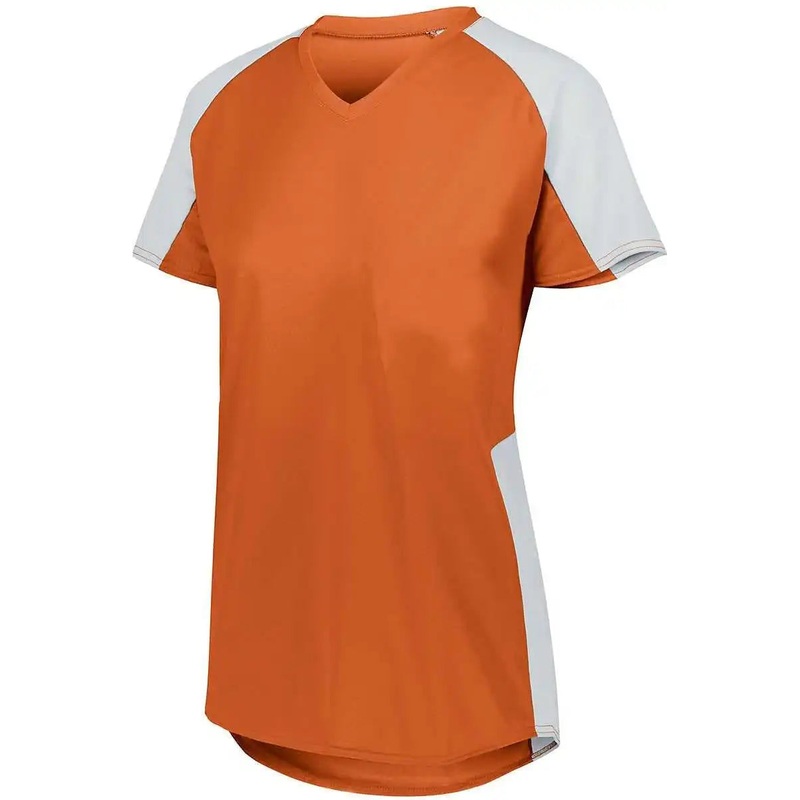 Augusta 1522 Ladies Cutter Jersey – Orange White