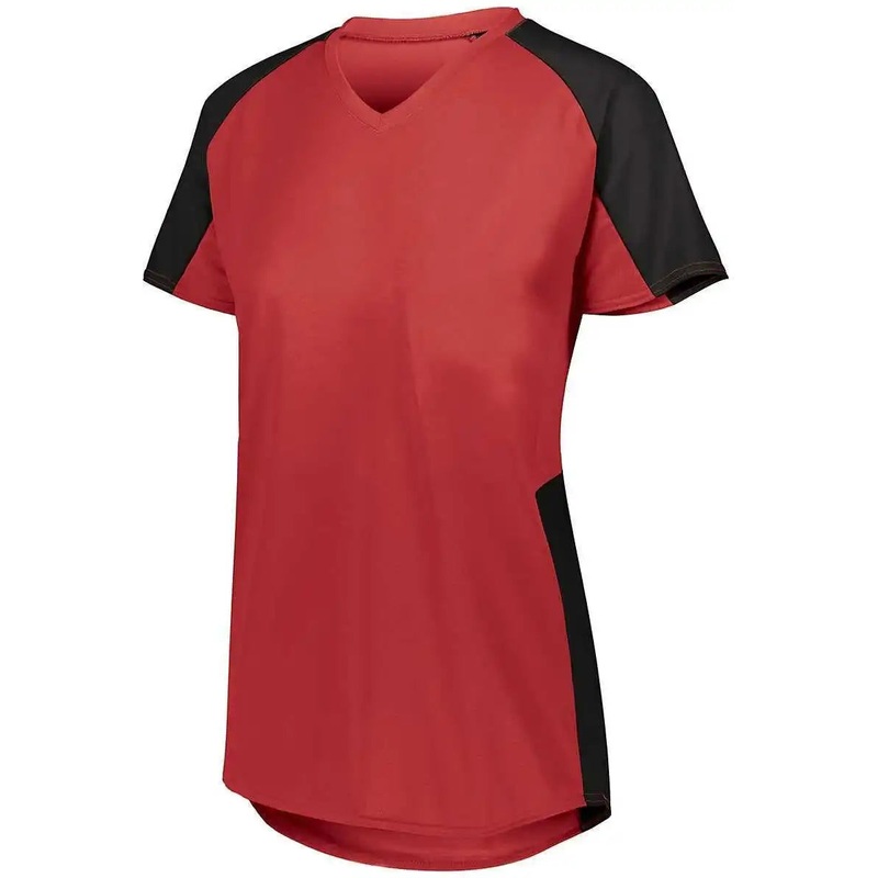 Augusta 1522 Ladies Cutter Jersey – Red Black