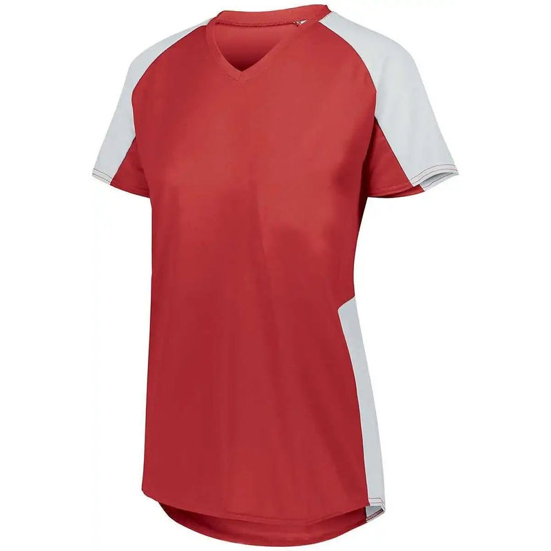 Augusta 1522 Ladies Cutter Jersey – Red White