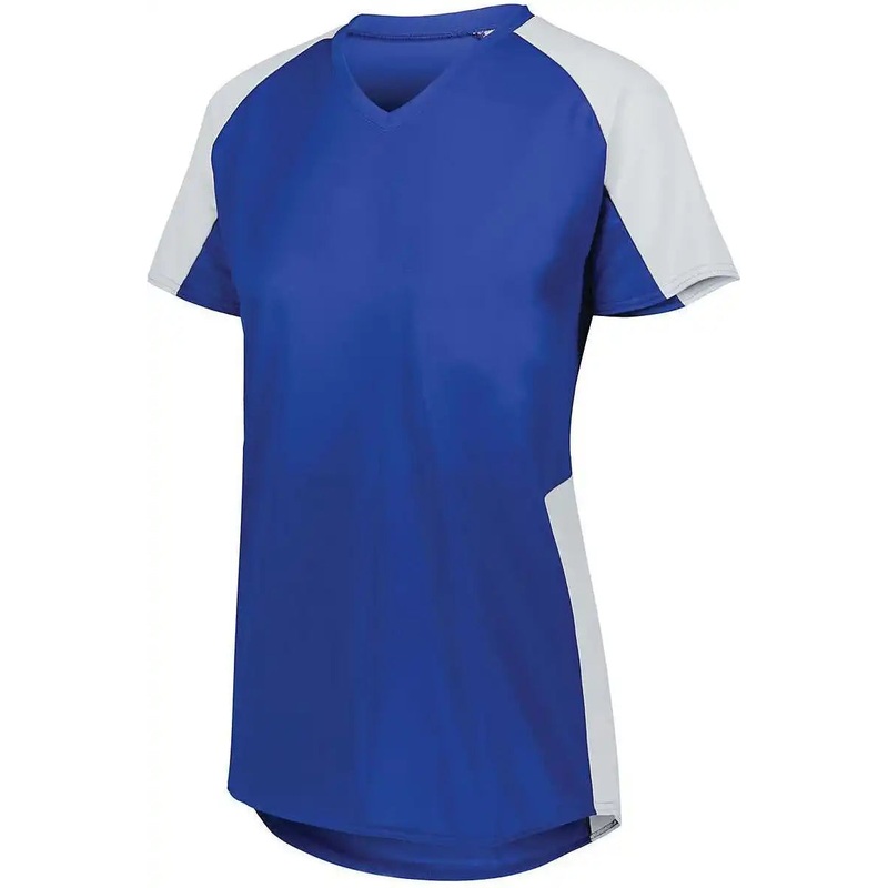 Augusta 1522 Ladies Cutter Jersey – Royal White
