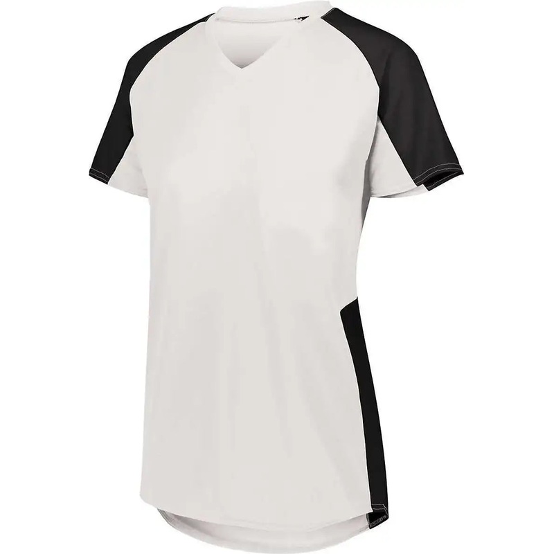 Augusta 1522 Ladies Cutter Jersey – White Black