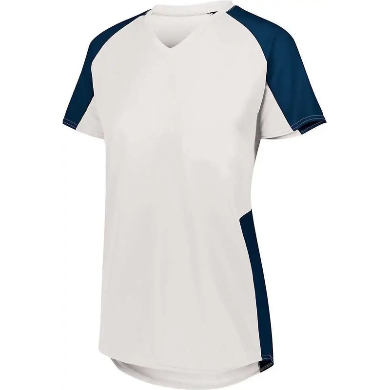 Augusta 1522 Ladies Cutter Jersey – White Navy