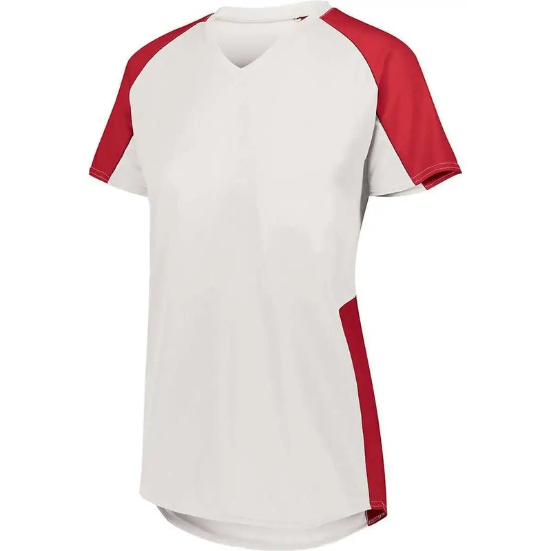 Augusta 1522 Ladies Cutter Jersey – White Red