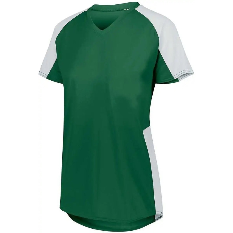 Augusta 1523 Girls Cutter Jersey – Dark Green White
