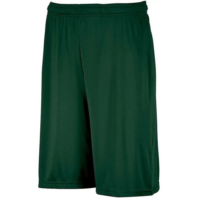 Russell TS7X2M Dri-Power Essential Performance Shorts With Pockets – Dark Green