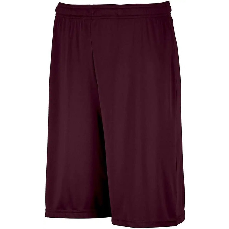 Russell TS7X2M Dri-Power Essential Performance Shorts With Pockets – Maroon