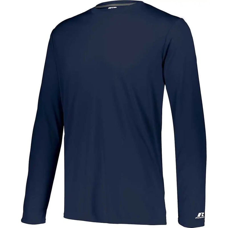 Russell 631X2M Dri-Power Core Performance Long Sleeve Tee – Navy