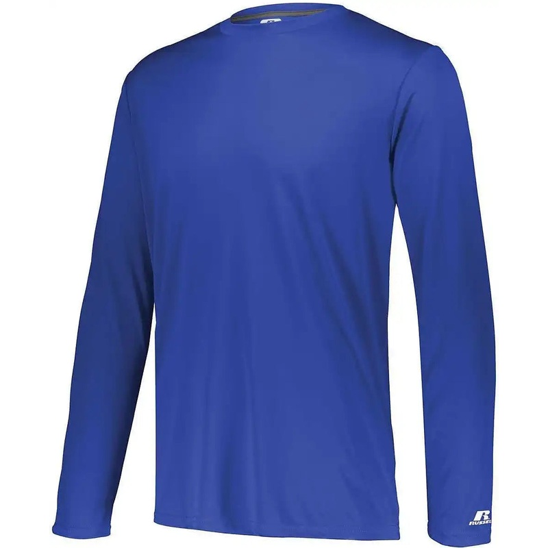 Russell 631X2M Dri-Power Core Performance Long Sleeve Tee – Royal