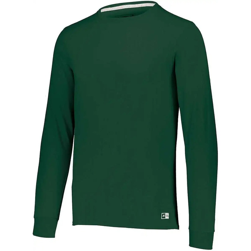 Russell 64LTTM Essential Long Sleeve Tee – Dark Green