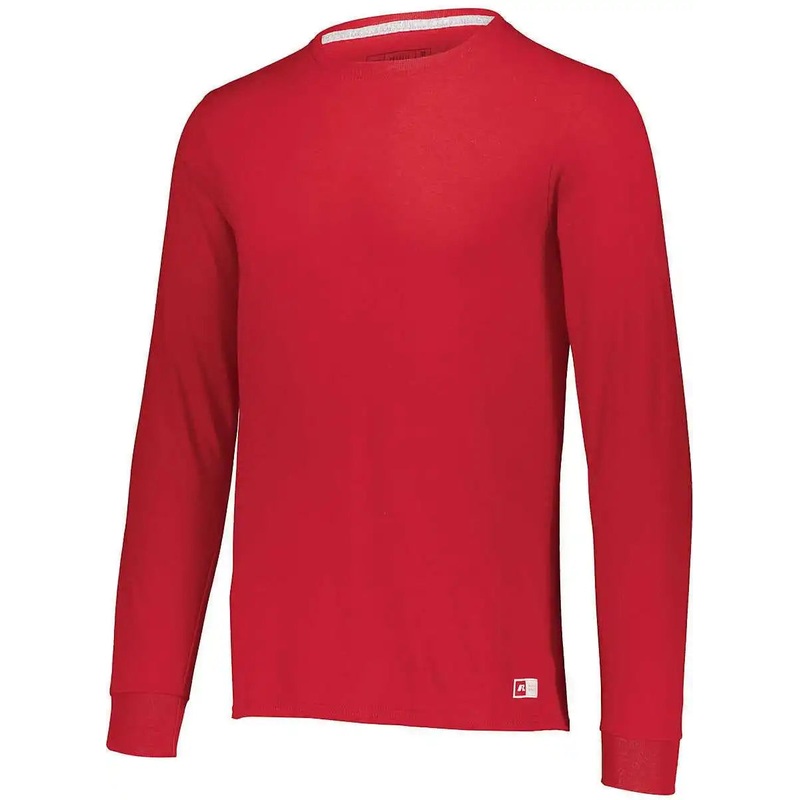 Russell 64LTTM Essential Long Sleeve Tee – True Red