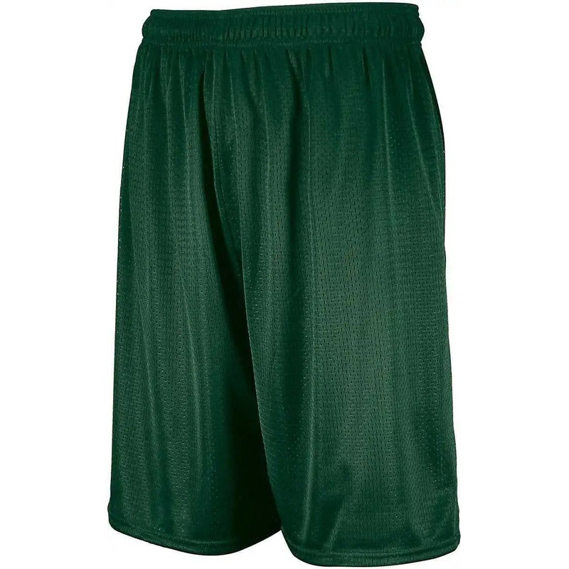 Russell 659AFB Youth Dri-Power Mesh Shorts – Dark Green