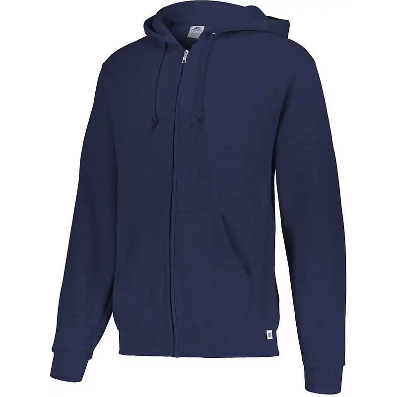 Russell 697HBM Dri-Power Fleece Full-Zip Hoodie – J.Navy