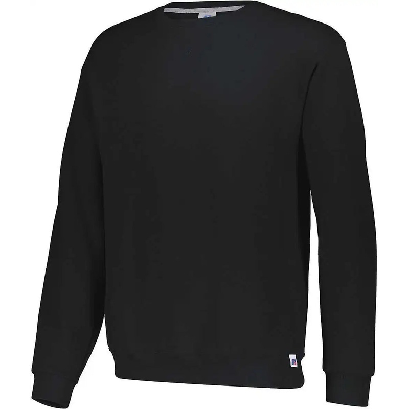 Russell 698HBM Dri-Power  Fleece Crew Sweatshirt – Black