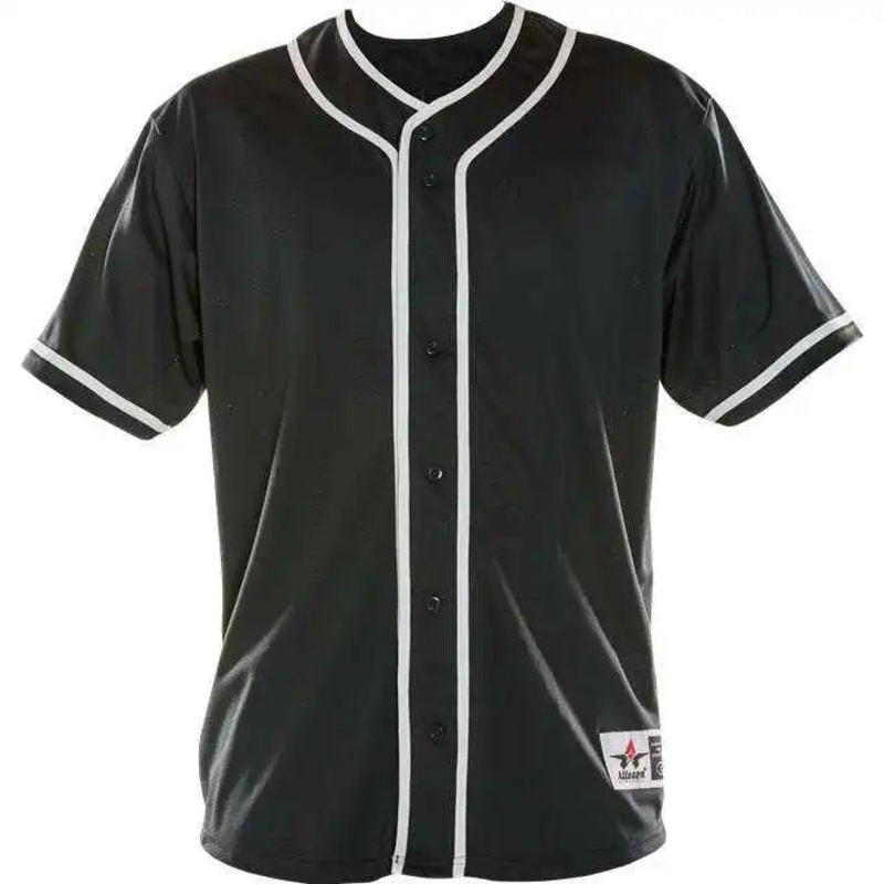 Alleson Athletic 52MBBJ Adult Diamond Jersey – Black White