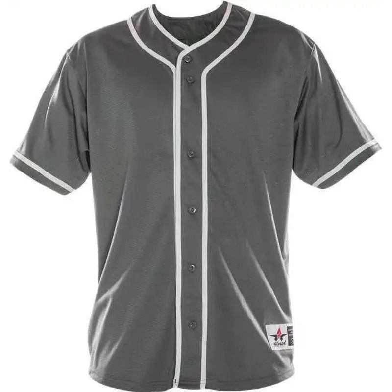 Alleson Athletic 52MBBJ Adult Diamond Jersey – Charcoal White