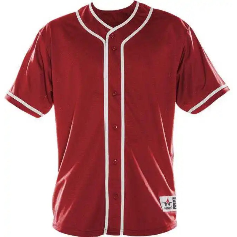 Alleson Athletic 52MBBJY Youth Diamond Jersey – Red White