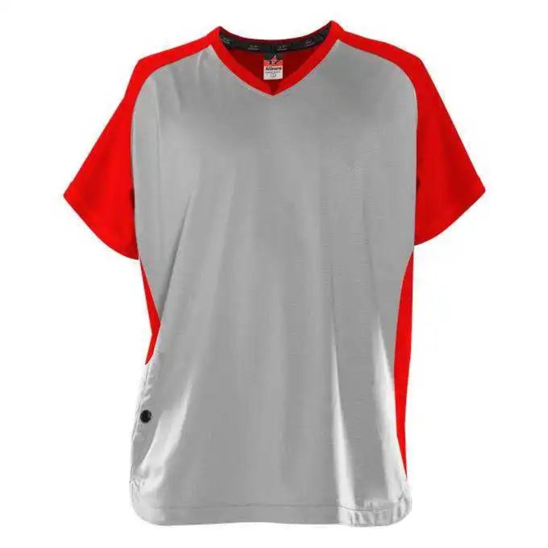 Alleson Athletic 590BBLY Youth Cage Batter’s Jacket – Red Gray